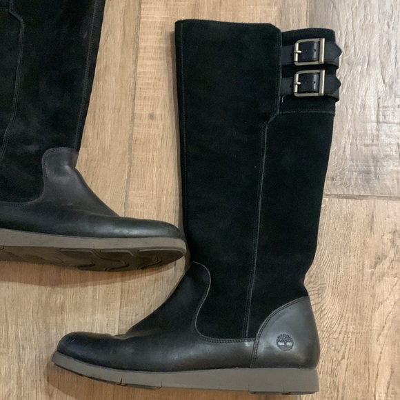 Timberland women’s 8 1/2 suede & leather tall boots - Picture 4 of 11